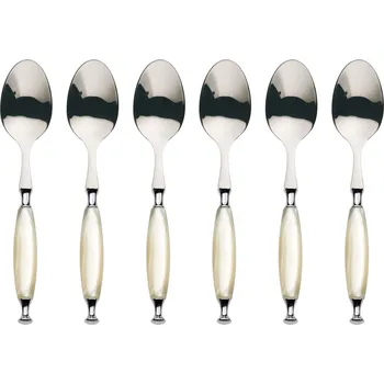 Příbor BUGATTI Country Ivory 6 ks - nerezové lžičky na čaj a kávu