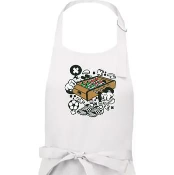 Kuchyňská zástěra Fotbalový stolňák - Pánská zástěra na vaření - Univerzální velikost ( Bílá )