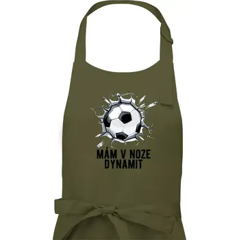 Kuchyňská zástěra Mám v noze dynamit - Pánská zástěra na vaření - Univerzální velikost ( Khaki )