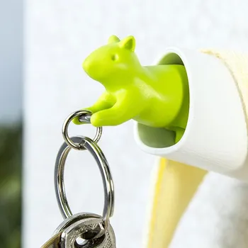 Skříňka na klíč QUALY Veverka - věšák na klíče s kroužkem na klíče