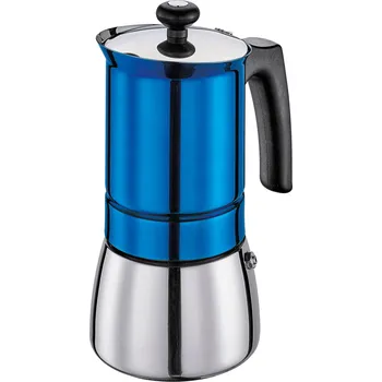 Moka konvice CILIO Tosca pro 6 šálků espresso (6 ks) - kávovar z nerezové oceli