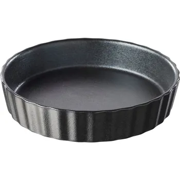 Talíř REVOL French Classics 12,5 cm černá - porcelánová koláčová forma na pečení