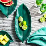 Porcelánový talíř MADAGASCAR GREEN 39 x 16 cm