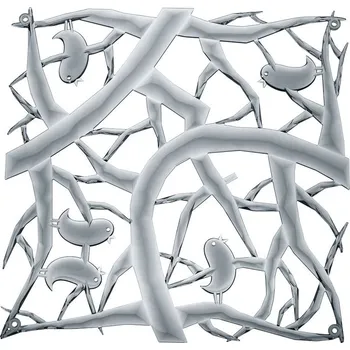 Obklad KOZIOL Pi šedá 4 ks - dekorativní plastové stěnové panely