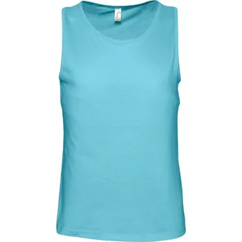 Pánské tílko Sol's Pánské tílko Top Justin 150 g Barva: modrá azurová, Velikost: S L171