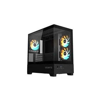 GIGABYTE C201 PANORAMIC/Midi Tower/Transpar./Černá