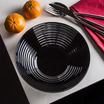 LUMINARC HAREN skleněná mísa / salátová mísa černá 0,5 l