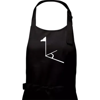 Kuchyňská zástěra Rohový praporek - Pánská zástěra na vaření - Univerzální velikost ( Černá )