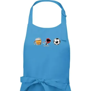 Kuchyňská zástěra Hattrick fotbal - Pánská zástěra na vaření - Univerzální velikost ( Světlý tyrkys )