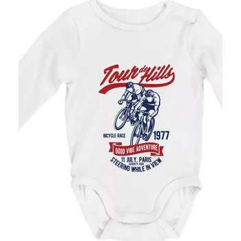 Tour De Hills - Body kojenecké s dlouhým rukávem - Dlouhý r. do 3 měs ( Bílá )