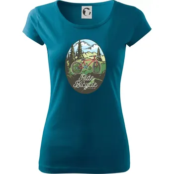 Dámské oblečení Ride Bicycle Nature - Dámské triko Pure - M ( Petrolejová )