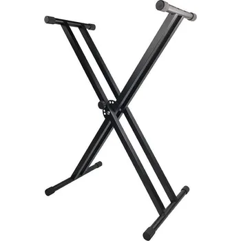 Klávesový stojan Mozos KSX1 dvojitý stojan na klávesy černý
