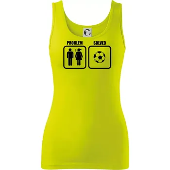 Dámské tričko Problém fotbal - Dámské tílko - L ( Limetková )