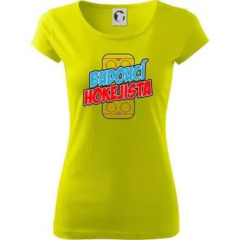 Budoucí hokejista - Dámské triko Pure - L ( Limetková )