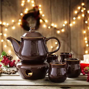 Sada nádobí Kameninová sada na svařené víno KRYSTYNKA ATENA 6 ks