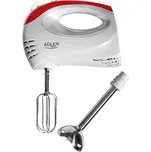 ADLER Function 6 ks 300 W bílý - plastikový ruční kuchyňský mixér