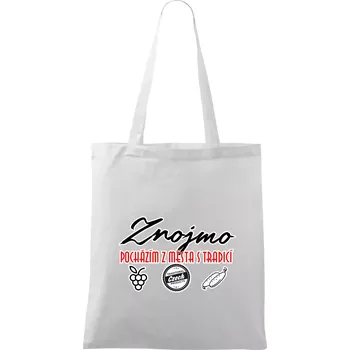 Znojmo město s tradicí - Taška bavlněná - 42 x 38 cm ( Bílá )
