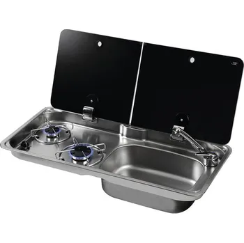 Sporák Kombinovaný vařič s dřezem na pravé straně CAN