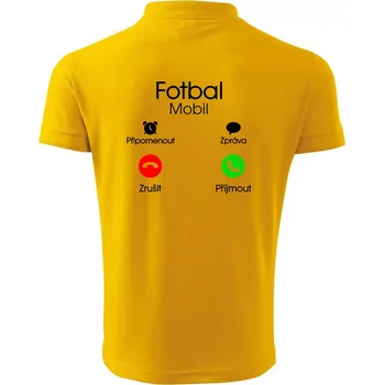 Pánská košile Fotbal volá - Polokošile pánská Pique Polo 203 - S ( Žlutá )