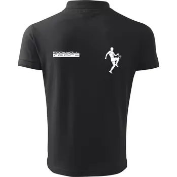 Pánská košile Football sport - Polokošile pánská Pique Polo 203 - 4XL ( Dřevěné uhlí )