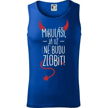 Pánské termoprádlo Mikuláši, já už nebudu zlobit! - Tílko pánské Core - L ( Královská modrá )