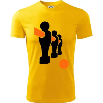 Chlapecké tričko Fotbálek postavy - Dětské triko sportovní (dresovina) - 158 cm/12 let ( Žlutá )