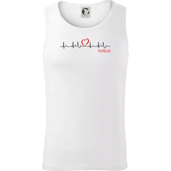 Pánské termoprádlo Moje srdce bije pro fotbal - Tílko pánské Core - XL ( Bílá )