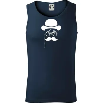 Mustache kolo - Tílko pánské Core - S ( Námořní modrá (téměř černá) )