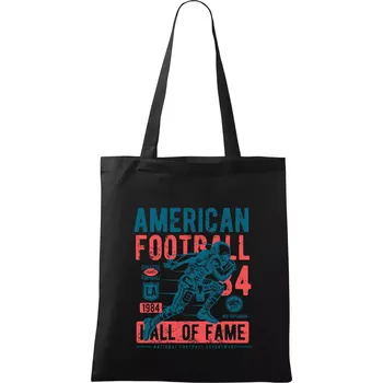 Nákupní taška American Football plakát - Taška bavlněná - 42 x 38 cm ( Černá )
