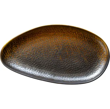 Talíř Plochá deska 33x18 cm Měděný oheň - VERLO