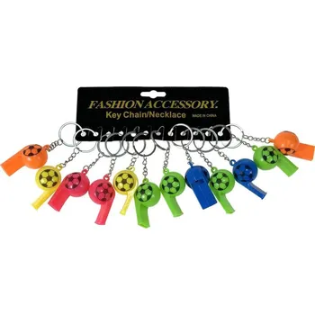 Píšťalka přívěšek na klíče dětská klíčenka 5 barev