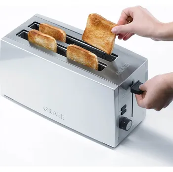 Topinkovač Toustovač / Elektrický sendvičovač z nerezové oceli GRAEF CHEF''S LINE TO 1001380 W
