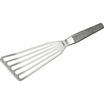 Obracečka Prolamovaná kuchyňská obracečka z nerezové oceli GLOBAL STEEL 27,5 cm