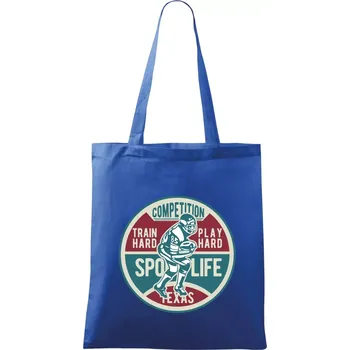 Nákupní taška Football Competition - Taška bavlněná - 42 x 38 cm ( Královská modrá )