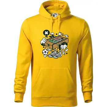 Pánská mikina Fotbalový stolňák - Mikina pánská Cape s kapucí - 2XL ( Žlutá )