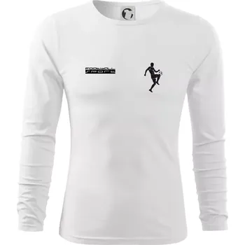 Pánské oblečení Football sport - Triko s dlouhým rukávem FIT-T long sleeve - M ( Bílá )
