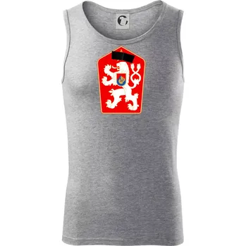 Mistrovství světa v ledním hokeji 1969 znak samostatný bez čísla - Tílko pánské Core - 2XL ( Tmavě šedý melír )