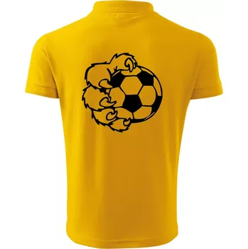 Pánská košile Medvědí tlapa fotbal - Polokošile pánská Pique Polo 203 - 5XL ( Žlutá )