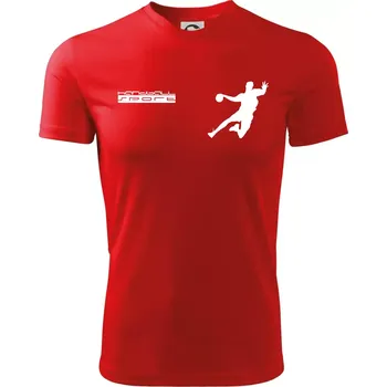 Chlapecké tričko Handball sport - Dětské triko sportovní (dresovina) - 134 cm/8 let ( Červená )