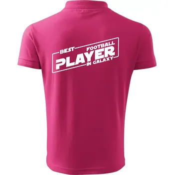 Pánská košile Best football player in galaxy - Polokošile pánská Pique Polo 203 - 5XL ( Purpurová )