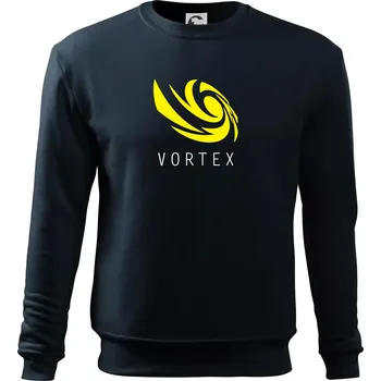 Pánská mikina Vortex logo barevné - Mikina Essential pánská - M ( Námořní modrá (velmi tmavá - téměř černá) )