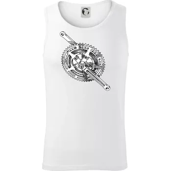 Cyklo převodník - Tílko pánské Core - L ( Bílá )