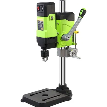 Vrtačka Stolní mini vrtačka 800W 220V 1,5–13 mm s regulací otáček 0–2800/min Kovové tělo Pracovní zdvih 6 cm Poloměr 14,3 cm Přesná dílenská vrtačka