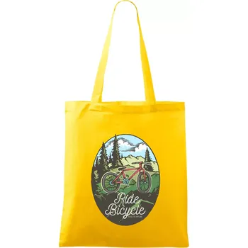 Ride Bicycle Nature - Taška bavlněná - 42 x 38 cm ( Žlutá )