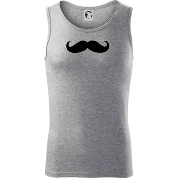 Pánské termoprádlo Mustache - knírek - Tílko pánské Core - XL ( Tmavě šedý melír )