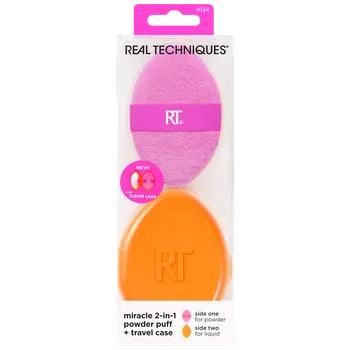 Real Techniques sada: 2v1 labutěnka na líčení, 1 ks + cestovní pouzdro, 1 ks