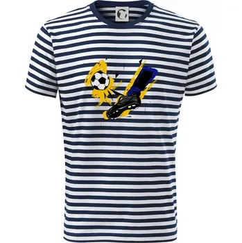 Kopačka s míčem - Triko na vodu - L ( Prouhovaná )