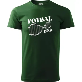 Pánské tričko Fotbal DNA - Triko extra velké (5-8XL) - 6XL ( Lahvově zelená )