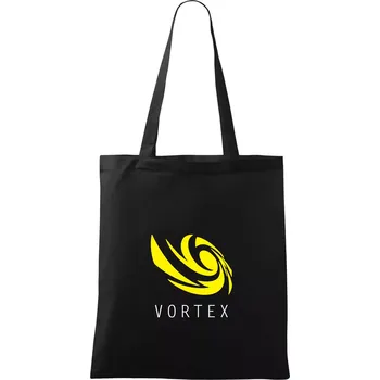 Nákupní taška Vortex logo barevné - Taška bavlněná - 42 x 38 cm ( Černá )