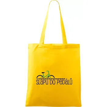 Šlapu do pedálů - Taška bavlněná - 42 x 38 cm ( Žlutá )